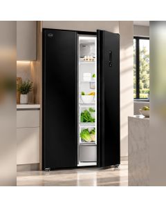 Refrigeradora SXS CLK 21 Pies Vidrio Negro FF2-80.1