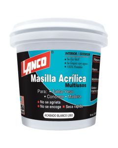 Masilla Acrílica Lanco Multiusos Blanca 1/16 Masilla Acrílica Lanco Multiusos Blanca 1/16
