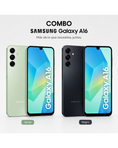 Combo Celular Samsung A16 4GB 128GB Negro + Celular A16 4GB 128GB Verde 