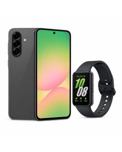 Combo Celular Samsung A56 Negro + Banda Fit 3 Gris
