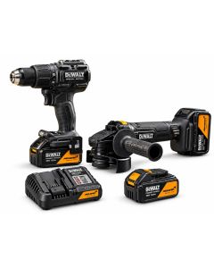 Combo Taladro + Esmeriladora Dewalt 20V Mclaren 2 Bater&iacute;a y Cargador DCK2223MP2T