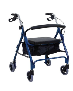 Andadera 4 Ruedas Llanta 6" Azul
