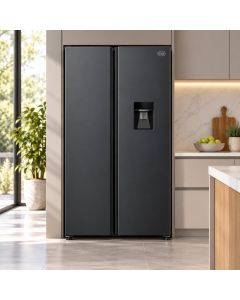 Refrigeradora SXS CLK 21 Pies Dispensador Gris FF2-80D