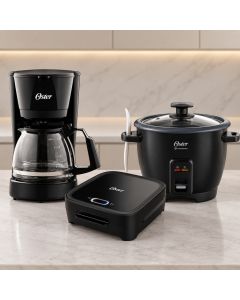 Combo Oster Esencial Arrocera 7T Coffeemaker 5T Sandwichera OS-CSA-26