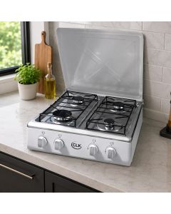 Plantilla Gas CLK Blanca 4 Quemadores 