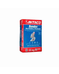 Bondex Plus Intaco Cerámica Y Porcelanato 25 Kg 