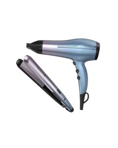 Combo Remington Secadora + Alisadora Rosado-Celeste 