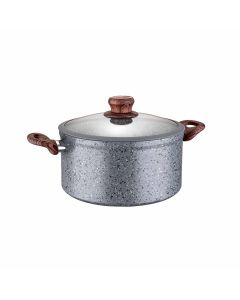 Olla Granito Vegga Gris 24cm Con Tapa
