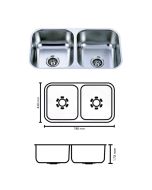 Combo Fregadero + Grifo +  Escurridor + Lavacopas