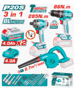 Combo Taladro + Desatornillador + Sopladora 