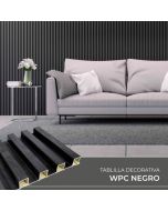 Tablilla Decorativa Plastimex WPC 3 Canales 