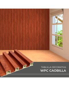 Tablilla Decorativa Plastimex WPC 3 Canales Caobilla ​