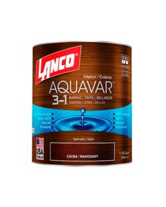Barniz Lanco Aquavar Caoba 1/4 AQ1360-5Barniz Lanco Aquavar Caoba 1/4 AQ1360-5