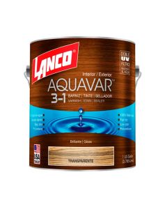 Barniz Lanco Aquavar Transparente Galón AQ1367-4Barniz Lanco Aquavar Transparente Galón AQ1367-4
