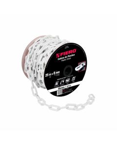 Cadena Truper 8 mm BlancaCadena Truper 8 mm x 25 Metros Blanca