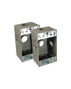 Caja Rectangular Pesada 3/4" 5 Huecos