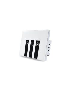 Interruptor Walltouch Sonoff 3CHSonoff Walltouch Blanco Y Negro 3CH