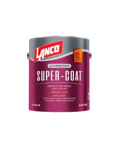 Pintura Lanco Super Coat Satin Blanco GalónPintura Lanco Super Coat Satin Blanco Galón